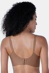 Soie Padded Non-Wired Medium Coverage T-Shirt Bra - Choco Malt — thumbnail 2